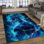 goku characters cartoon movie carpet rectangle area rug for living room bedroom decor dark room gku97