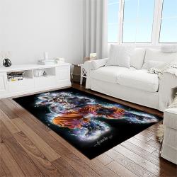 goku characters cartoon movie carpet rectangle area rug for living room bedroom decor light room gku10