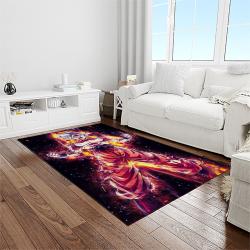 goku characters cartoon movie carpet rectangle area rug for living room bedroom decor light room gku11