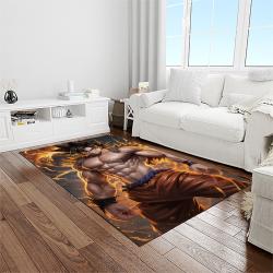 goku characters cartoon movie carpet rectangle area rug for living room bedroom decor light room gku22