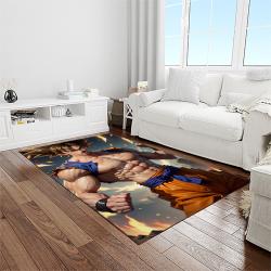 goku characters cartoon movie carpet rectangle area rug for living room bedroom decor light room gku23
