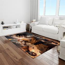 goku characters cartoon movie carpet rectangle area rug for living room bedroom decor light room gku24