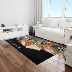 goku characters cartoon movie carpet rectangle area rug for living room bedroom decor light room gku37