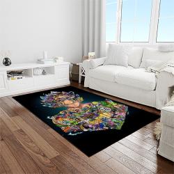 goku characters cartoon movie carpet rectangle area rug for living room bedroom decor light room gku40