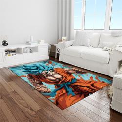 goku characters cartoon movie carpet rectangle area rug for living room bedroom decor light room gku45