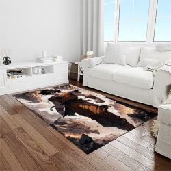 goku characters cartoon movie carpet rectangle area rug for living room bedroom decor light room gku47