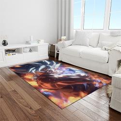 goku characters cartoon movie carpet rectangle area rug for living room bedroom decor light room gku5