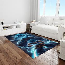 goku characters cartoon movie carpet rectangle area rug for living room bedroom decor light room gku50