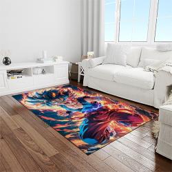 goku characters cartoon movie carpet rectangle area rug for living room bedroom decor light room gku56