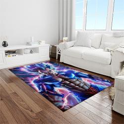 goku characters cartoon movie carpet rectangle area rug for living room bedroom decor light room gku62