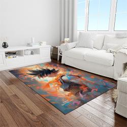 goku characters cartoon movie carpet rectangle area rug for living room bedroom decor light room gku63
