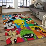 looney tunes characters cartoon movie carpet rectangle area rug for living room bedroom decor dark room lt03