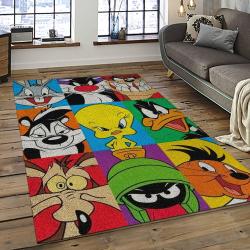 Looney Tunes Characters Cartoon Movie Carpet Rectangle Area Rug For Living Room Bedroom Decor LT03