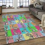 looney tunes characters cartoon movie carpet rectangle area rug for living room bedroom decor dark room lt04