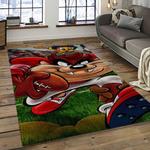 looney tunes characters cartoon movie carpet rectangle area rug for living room bedroom decor dark room lt08