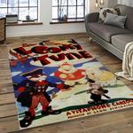 looney tunes characters cartoon movie carpet rectangle area rug for living room bedroom decor dark room lt13