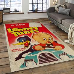 Looney Tunes Characters Cartoon Movie Carpet Rectangle Area Rug For Living Room Bedroom Decor LT18