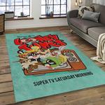 looney tunes characters cartoon movie carpet rectangle area rug for living room bedroom decor dark room lt24