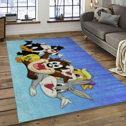 Looney Tunes Characters Cartoon Movie Carpet Rectangle Area Rug For Living Room Bedroom Decor LT39
