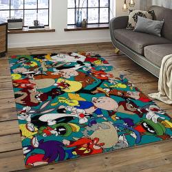 Looney Tunes Characters Cartoon Movie Carpet Rectangle Area Rug For Living Room Bedroom Decor LT45