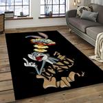 looney tunes characters cartoon movie carpet rectangle area rug for living room bedroom decor dark room lt53
