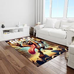 looney tunes characters cartoon movie carpet rectangle area rug for living room bedroom decor light room lt06
