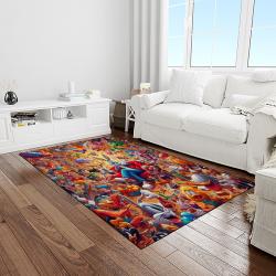 looney tunes characters cartoon movie carpet rectangle area rug for living room bedroom decor light room lt09