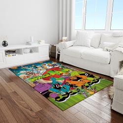looney tunes characters cartoon movie carpet rectangle area rug for living room bedroom decor light room lt11