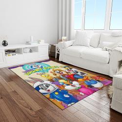 looney tunes characters cartoon movie carpet rectangle area rug for living room bedroom decor light room lt14