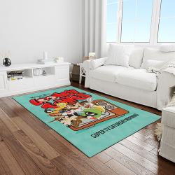 looney tunes characters cartoon movie carpet rectangle area rug for living room bedroom decor light room lt24