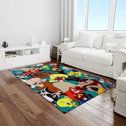looney tunes characters cartoon movie carpet rectangle area rug for living room bedroom decor light room lt31