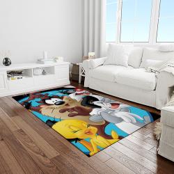 looney tunes characters cartoon movie carpet rectangle area rug for living room bedroom decor light room lt33