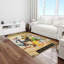 looney tunes characters cartoon movie carpet rectangle area rug for living room bedroom decor light room lt36
