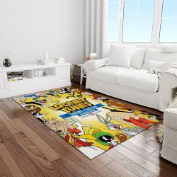 looney tunes characters cartoon movie carpet rectangle area rug for living room bedroom decor light room lt37