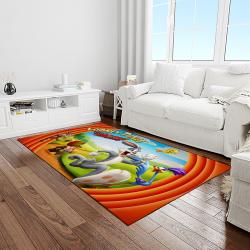 looney tunes characters cartoon movie carpet rectangle area rug for living room bedroom decor light room lt38