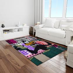 looney tunes characters cartoon movie carpet rectangle area rug for living room bedroom decor light room lt40