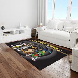 looney tunes characters cartoon movie carpet rectangle area rug for living room bedroom decor light room lt43