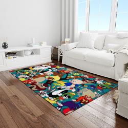 looney tunes characters cartoon movie carpet rectangle area rug for living room bedroom decor light room lt45