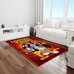 looney tunes characters cartoon movie carpet rectangle area rug for living room bedroom decor light room lt49