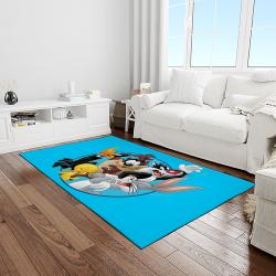 looney tunes characters cartoon movie carpet rectangle area rug for living room bedroom decor light room lt54