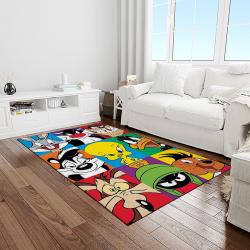 looney tunes characters cartoon movie carpet rectangle area rug for living room bedroom decor light room lt56