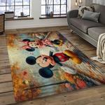 mickey mouse characters cartoon movie carpet rectangle area rug for living room bedroom decor dark room mme10