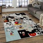 mickey mouse characters cartoon movie carpet rectangle area rug for living room bedroom decor dark room mme43