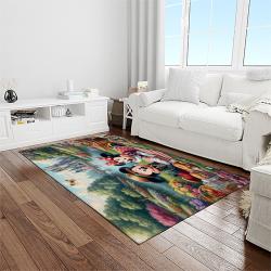 mickey mouse characters cartoon movie carpet rectangle area rug for living room bedroom decor light room mme11