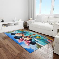 mickey mouse characters cartoon movie carpet rectangle area rug for living room bedroom decor light room mme12