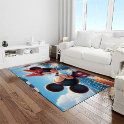 mickey mouse characters cartoon movie carpet rectangle area rug for living room bedroom decor light room mme13