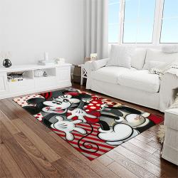 mickey mouse characters cartoon movie carpet rectangle area rug for living room bedroom decor light room mme14