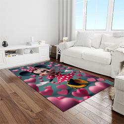 mickey mouse characters cartoon movie carpet rectangle area rug for living room bedroom decor light room mme15