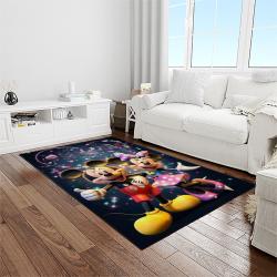 mickey mouse characters cartoon movie carpet rectangle area rug for living room bedroom decor light room mme26