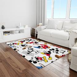 mickey mouse characters cartoon movie carpet rectangle area rug for living room bedroom decor light room mme29